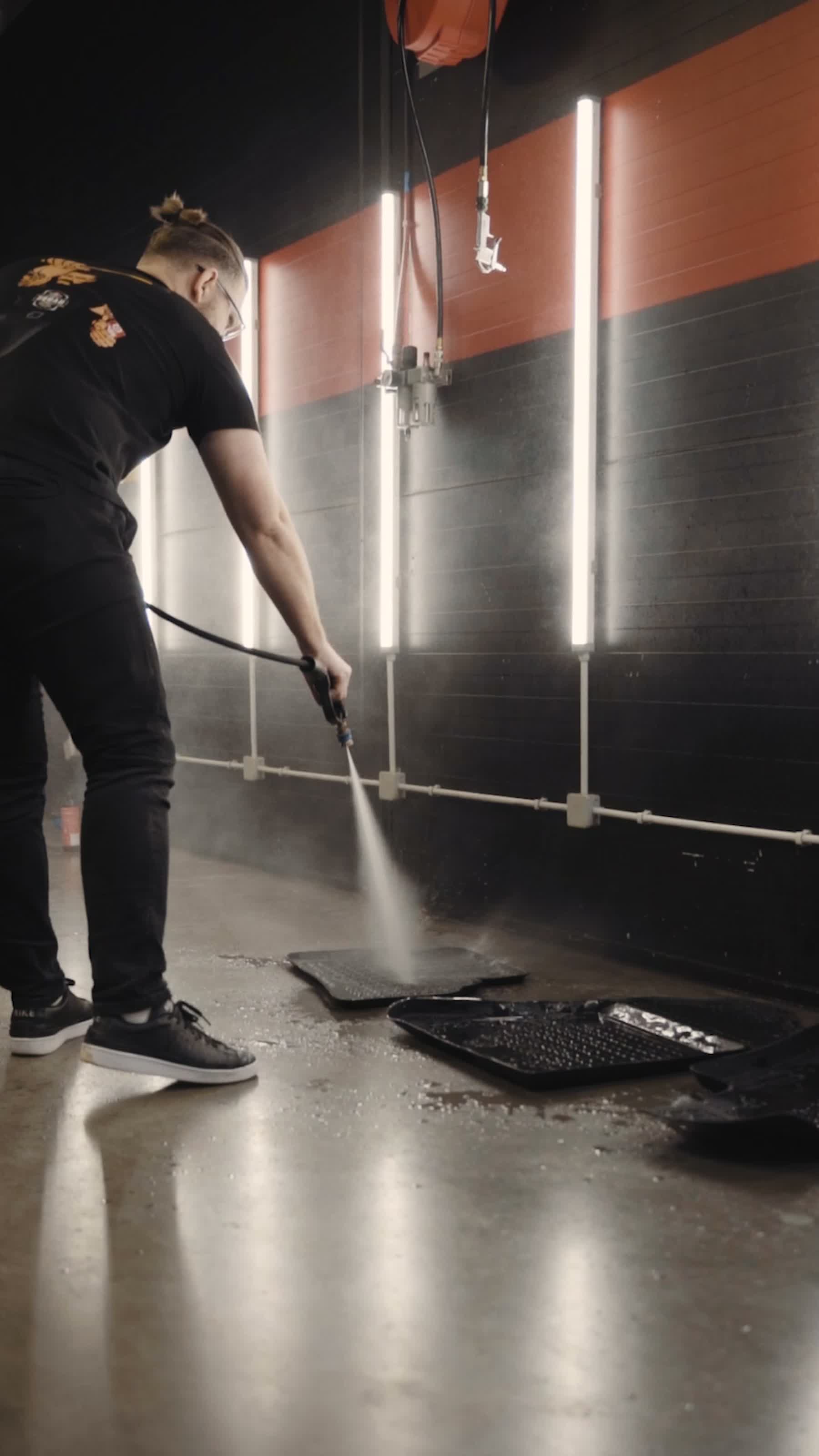 Tire Dressing Mat i bruk